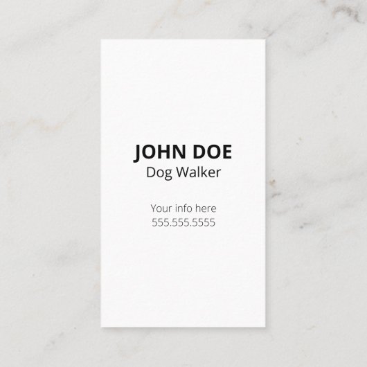 パグドッグ名刺 名刺 (裏面)