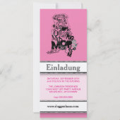 パグドッグ招待状 招待状 (裏面)