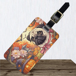 パグドッグ&ハロウィーン秋 ラゲッジタグ