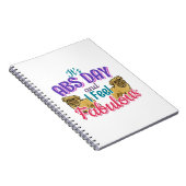 パグドッグ – ファブルーラスアブデイジムトレーニング引用文 ノートブック (右側)