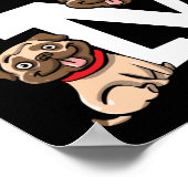 パグドッストップグ私を抱いて – プおもしろいン引用文 ポスター (角)