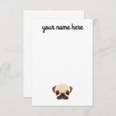 パグノテパーソナライズされたカード 出欠カード (正面/裏面)