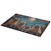 パグハロウィン不気味 カッティングボード (角)