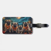パグハロウィン不気味 ラゲッジタグ (裏面横)