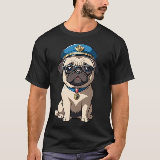 パグパイロット Tシャツ (正面)