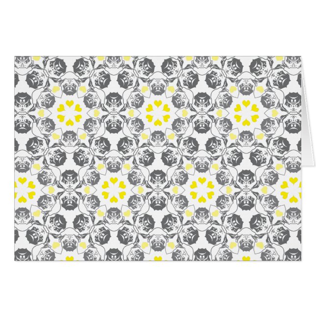 パグパターン赤ブルー (正面横)