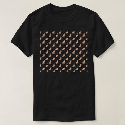 パグパターン Tシャツ (デザイン正面)
