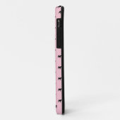 パグパターンiPhone 5の場合(ピンクの黒) Case-Mate iPhoneケース (裏面/左)