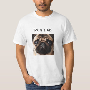パグパパのパグ顔 Tシャツ