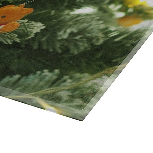 パグパピドグクリスマスツリーオーナメント雪だるま カッティングボード (角)