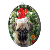 パグパピドグクリスマスツリーオーナメント雪だるま ダーツボード (正面右)