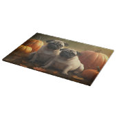 パグパピーオータムデライトカボチャ カッティングボード (角)