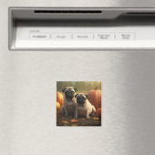 パグパピーオータムデライトカボチャ マグネット (インサイチュ (食洗機))