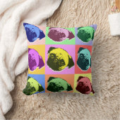 パグパピードグラブハート クッション (ブランケット)