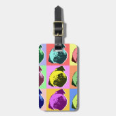 パグパピードグラブハート ラゲッジタグ (正面縦)