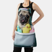 パグパラダイス:浴槽の中の入浴美しい エプロン (インサイチュ)