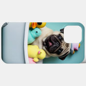 パグパラダイス:浴槽の中の入浴美しい Case-Mate iPhoneケース (裏面 (横))
