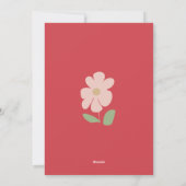 パグパーソナライズされたグリーティングカード |ボーホフローラカード シーズンカード (裏面)