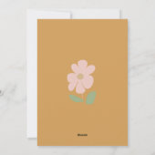 パグパーソナライズされたグリーティングカード |ボーホフローラカード シーズンカード (裏面)