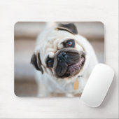 パグヘッドの傾き マウスパッド (マウス)