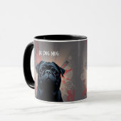 "パグマグ" パグ コーヒーマグ マグカップ (正面左)