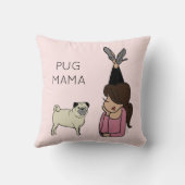 パグマパーソナライズされたマ装飾用クッション クッション (裏面)