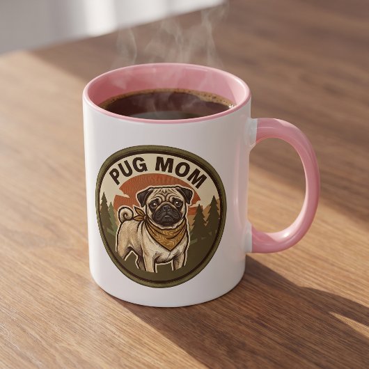 パグママ コーヒーマグ | パグ犬ママ ギフト マグカップ