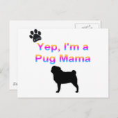 パグママ ポストカード (正面/裏面)