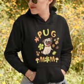 パグママ、紅葉、落下離れする花 パーカ