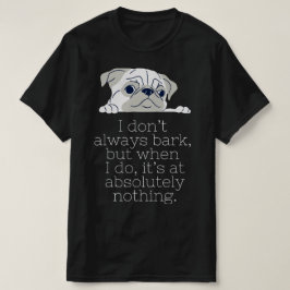 パグミニマルブラックTシャツ:樹皮 Tシャツ