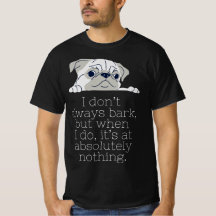 パグミニマルブラックTシャツ：樹皮