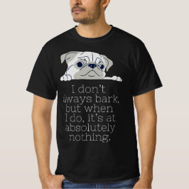 パグミニマルブラックTシャツ：樹皮 Tシャツ