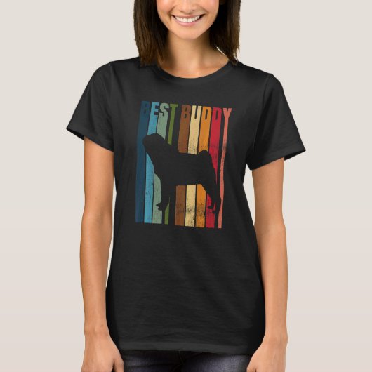 パグモップズカーリンドッグブリード6 Tシャツ (正面)