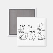 パグヨガ マグネット (正面/裏面)