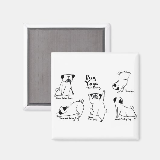 パグヨガ マグネット (正面/裏面)