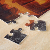 パグライディングオートバイハロウィンホラー ジグソーパズル (側面)