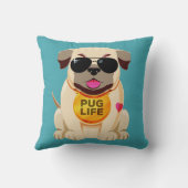 パグライフカスタムカラー装飾用クッション クッション (裏面)