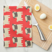 パグライフキッチンタオル キッチンタオル (四つ折り)