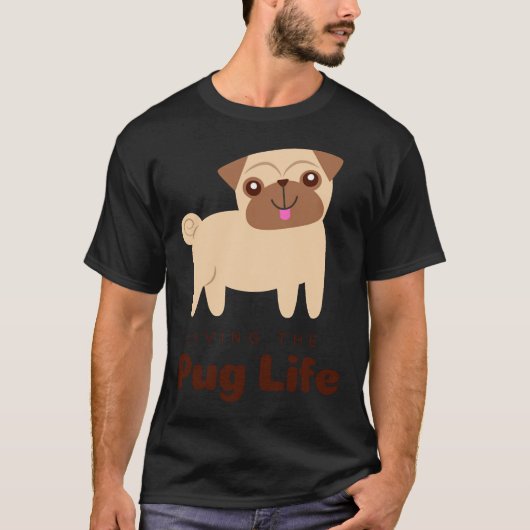 パグライフクラシックを生きるTシャツ492 Tシャツ (正面)