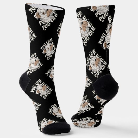 パグライフ動物の犬 ソックス (傾斜あり)