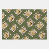 パグライフ動物の犬 ラッピングペーパーシート (正面3)