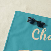 パグライフ名前をカスタムする&文字ビーチタオル ビーチタオル (インサイチュ)