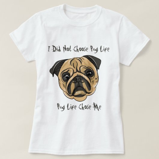 パグライフ Tシャツ (デザイン正面)