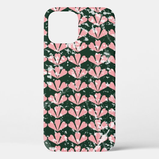 パグランジターン背景、ハート、花、ピンクT Case-Mate iPhoneケース (裏面)