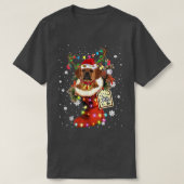 パグルクリスマスブートクリスマスソックウィンターススススノーズ Tシャツ (デザイン正面)