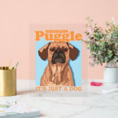 パグルズ犬のオーナーそれがパグルだ アクリルサイン (ウェディング)