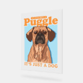パグルズ犬のオーナーそれがパグルだ アクリルサイン (傾斜)