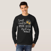パグルドッグビールティードッグママ4 Tシャツ (正面フル)
