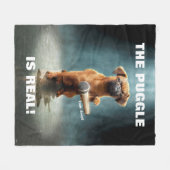 パグルマイクドロップ フリースブランケット (正面(横))