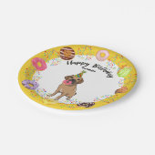パグル·ドおもしろいーナツ誕生パーティー ペーパープレート (アングル)